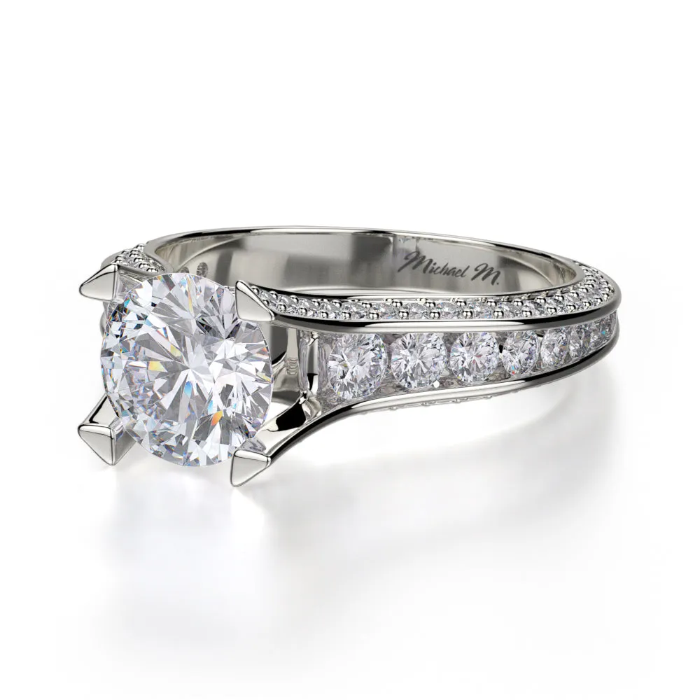 0.80ctw Round Diamond Engagement Ring