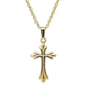 14k Gold Cross Pendant Necklace