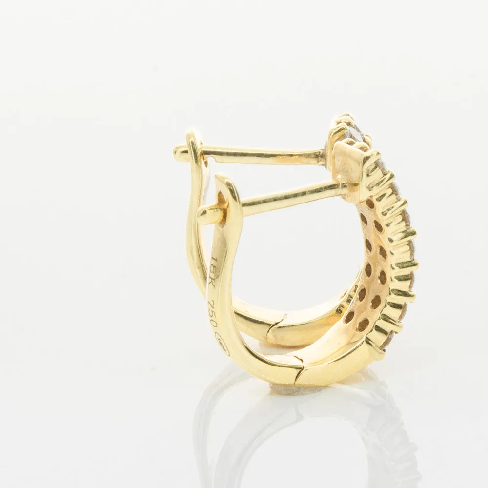 18ct Yellow Gold .50ct Diamond Apollo Earrings
