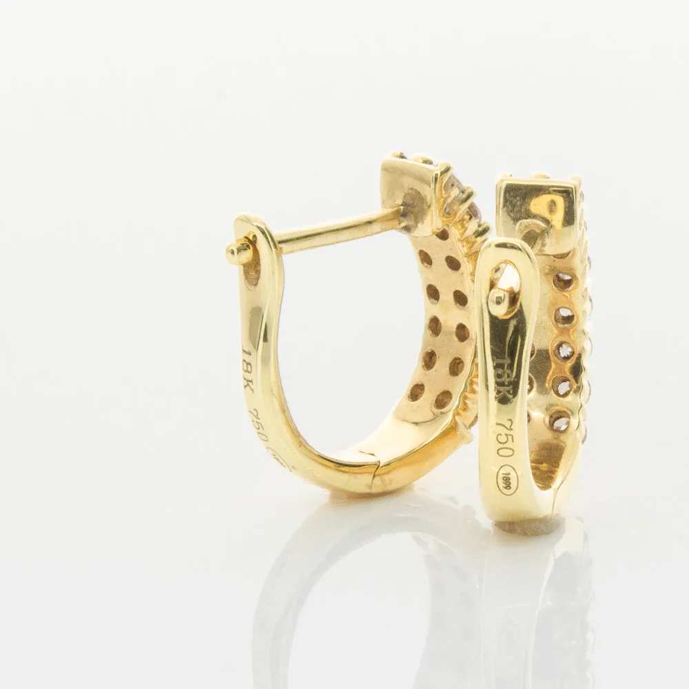 18ct Yellow Gold .50ct Diamond Apollo Earrings