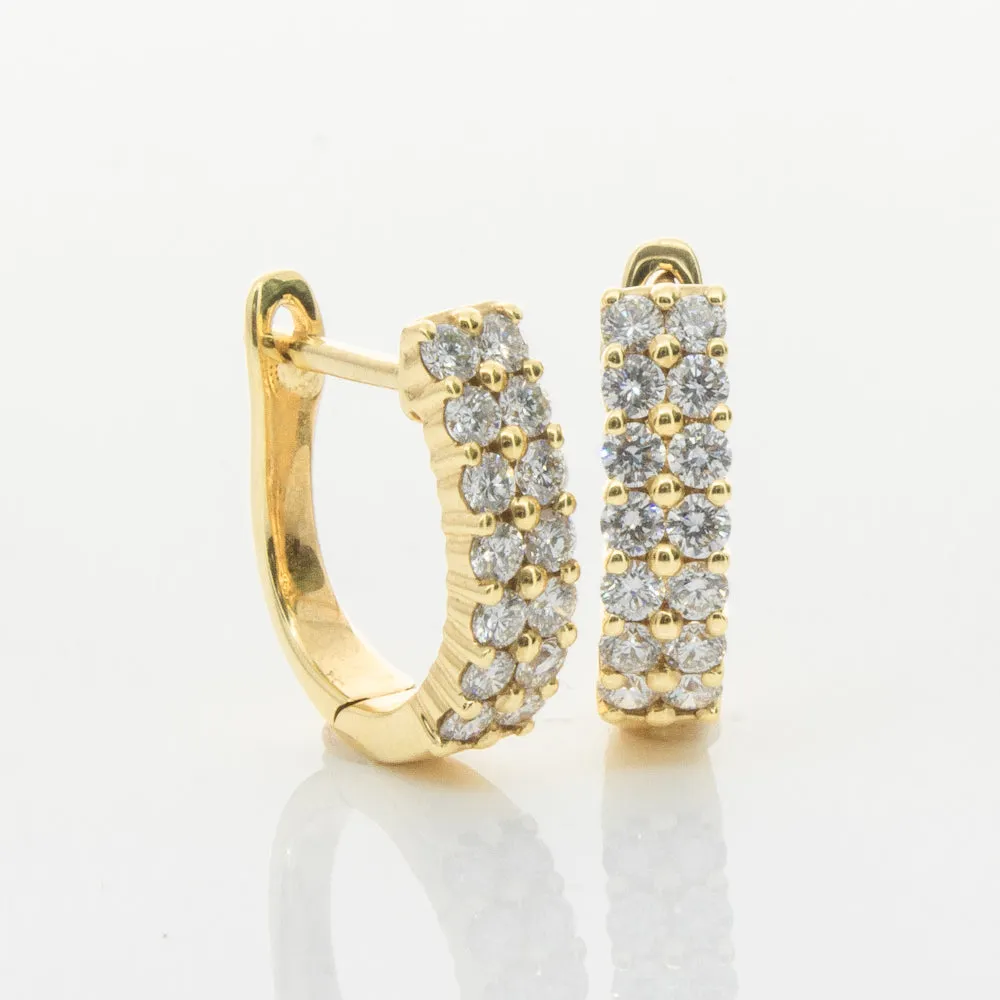 18ct Yellow Gold .50ct Diamond Apollo Earrings