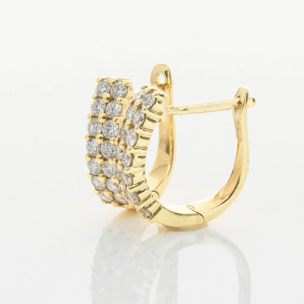 18ct Yellow Gold .50ct Diamond Apollo Earrings