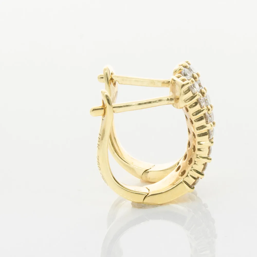 18ct Yellow Gold .50ct Diamond Apollo Earrings