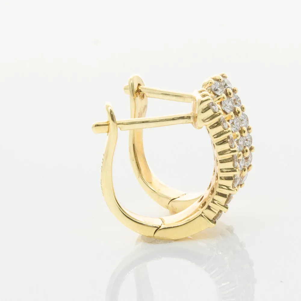 18ct Yellow Gold .50ct Diamond Apollo Earrings