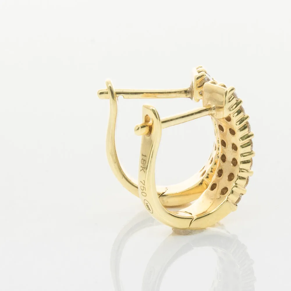 18ct Yellow Gold .50ct Diamond Apollo Earrings