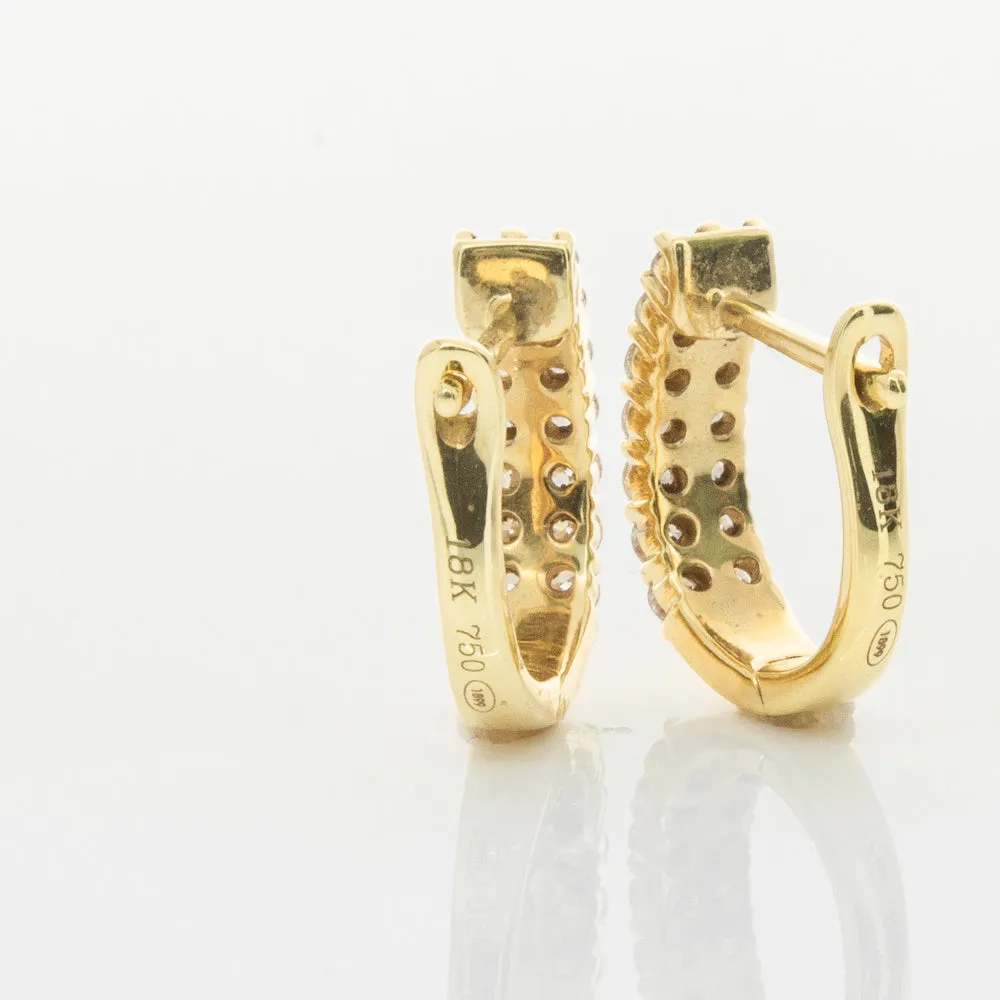 18ct Yellow Gold .50ct Diamond Apollo Earrings