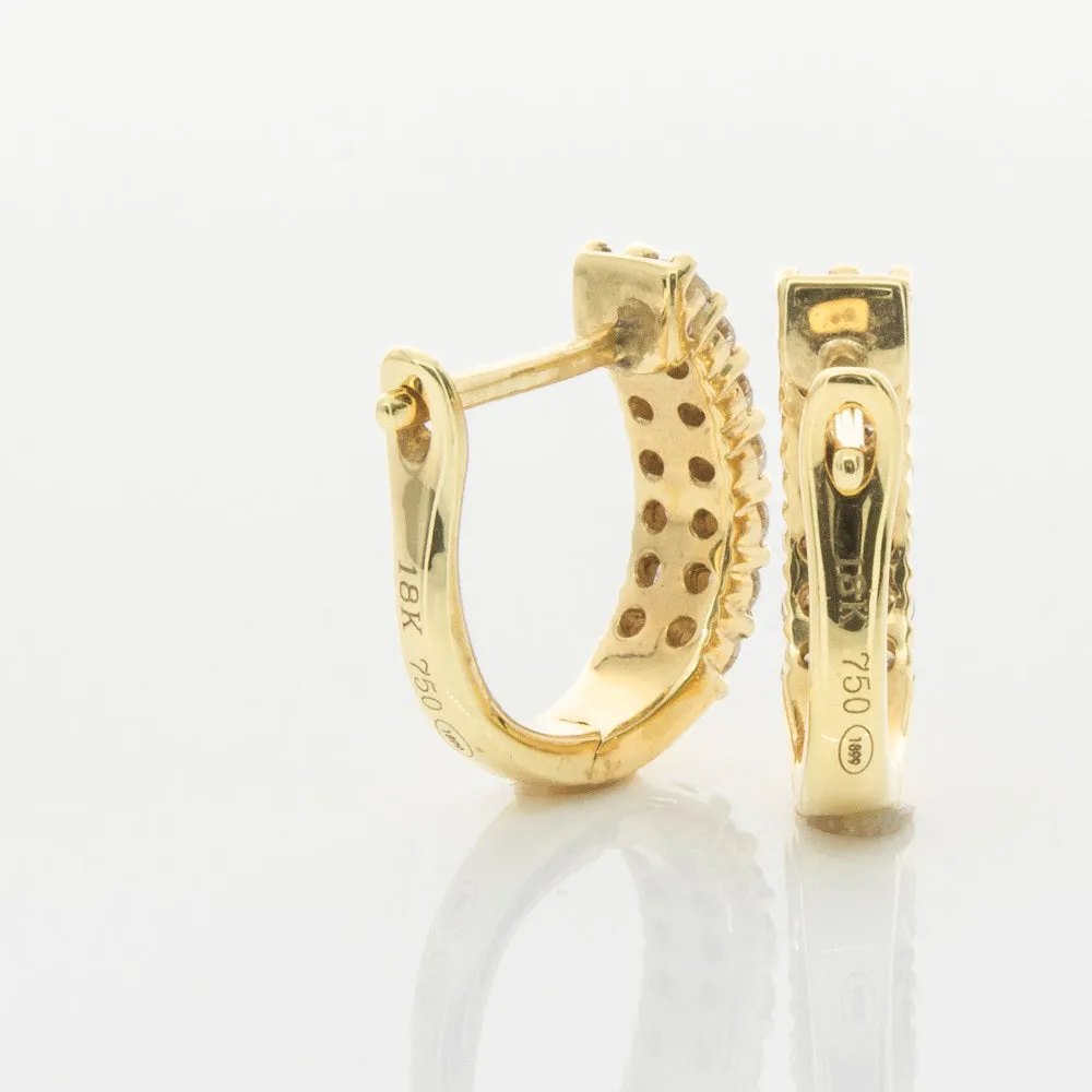 18ct Yellow Gold .50ct Diamond Apollo Earrings