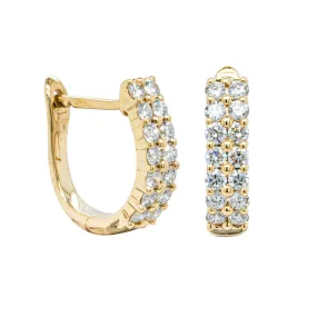 18ct Yellow Gold .50ct Diamond Apollo Earrings