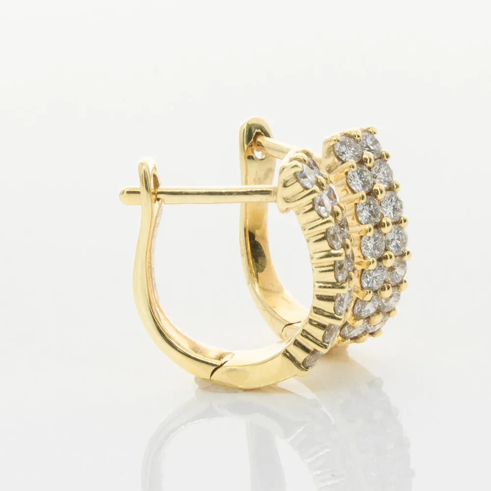 18ct Yellow Gold .50ct Diamond Apollo Earrings