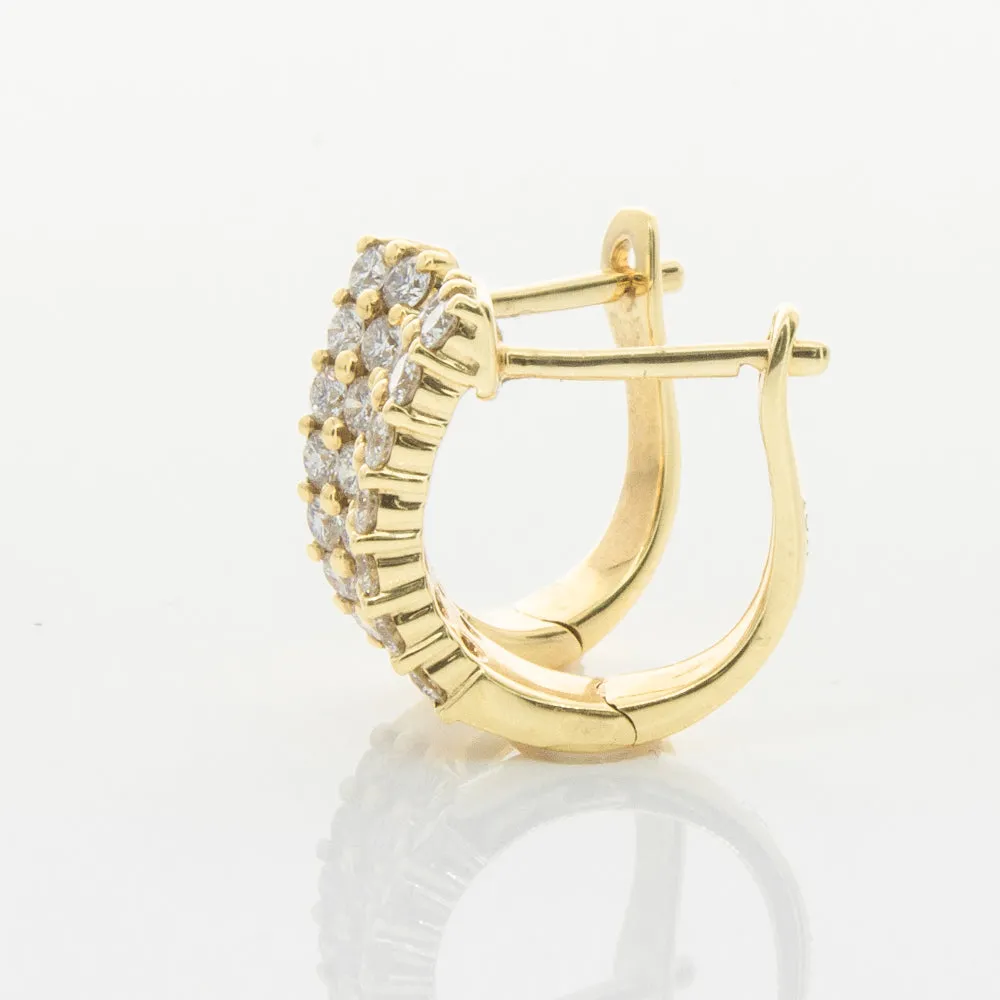 18ct Yellow Gold .50ct Diamond Apollo Earrings
