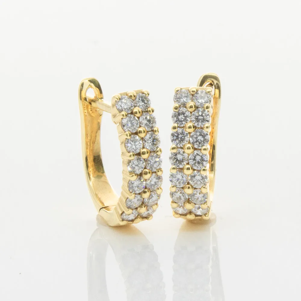 18ct Yellow Gold .50ct Diamond Apollo Earrings