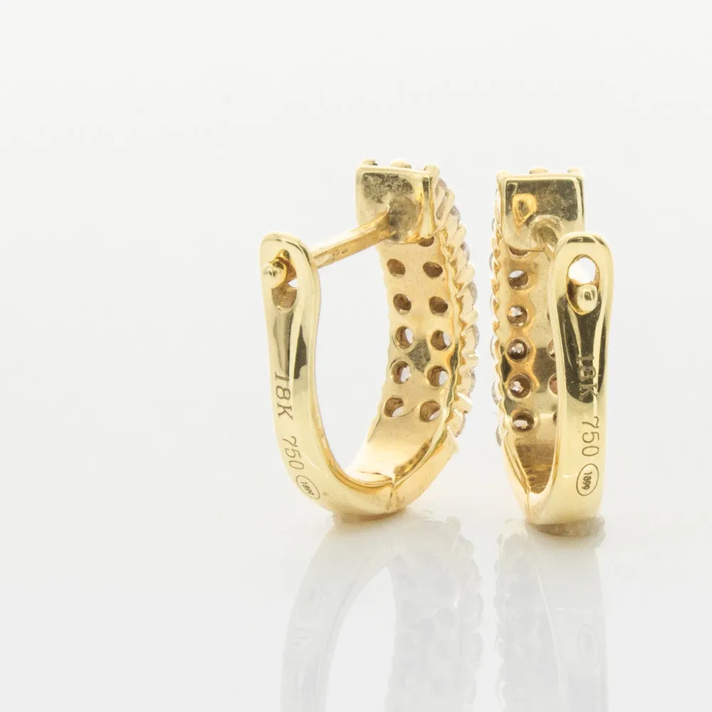 18ct Yellow Gold .50ct Diamond Apollo Earrings