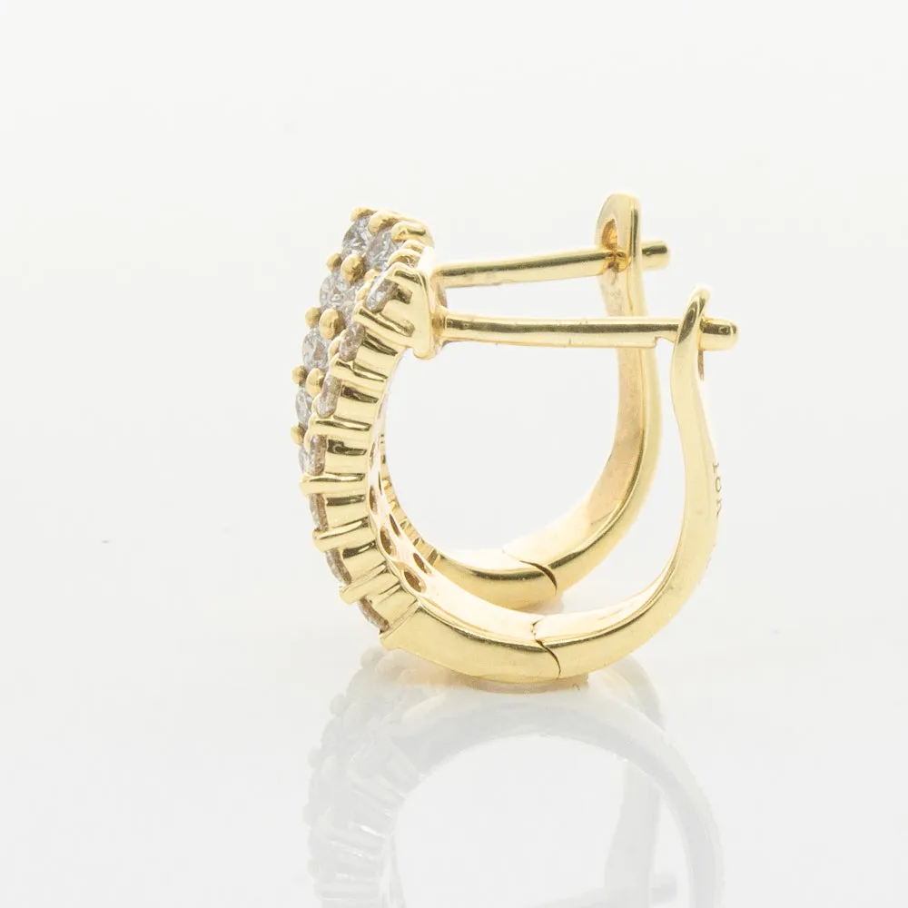 18ct Yellow Gold .50ct Diamond Apollo Earrings