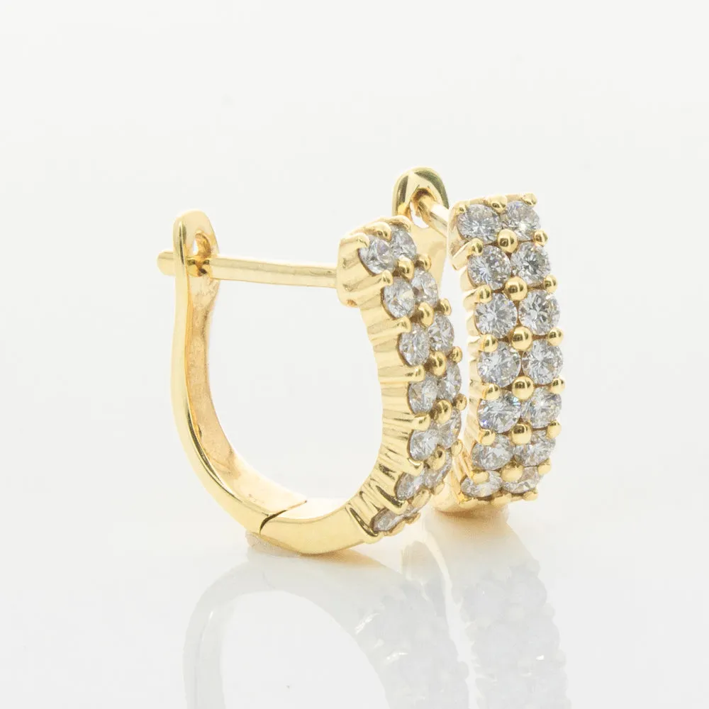 18ct Yellow Gold .50ct Diamond Apollo Earrings