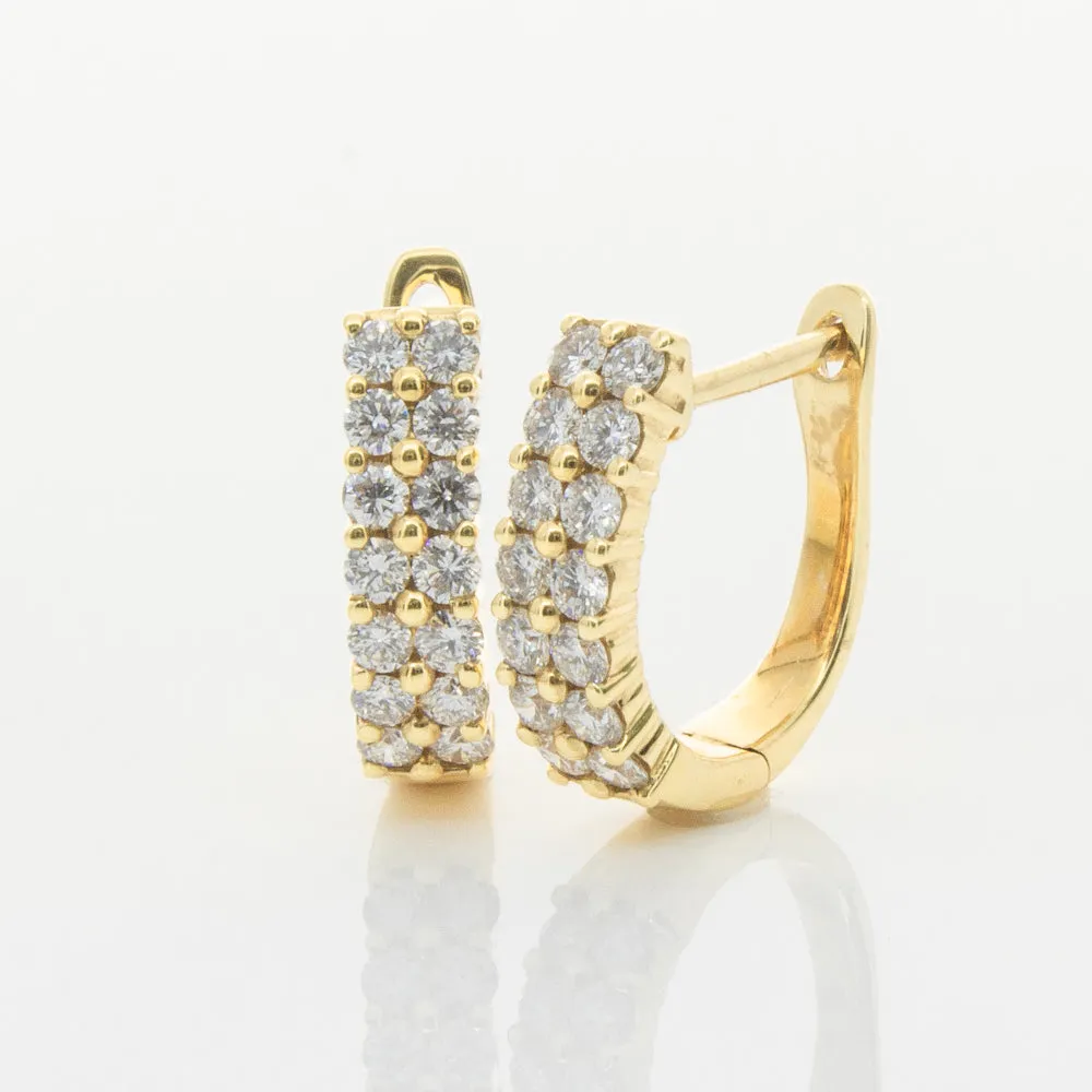 18ct Yellow Gold .50ct Diamond Apollo Earrings