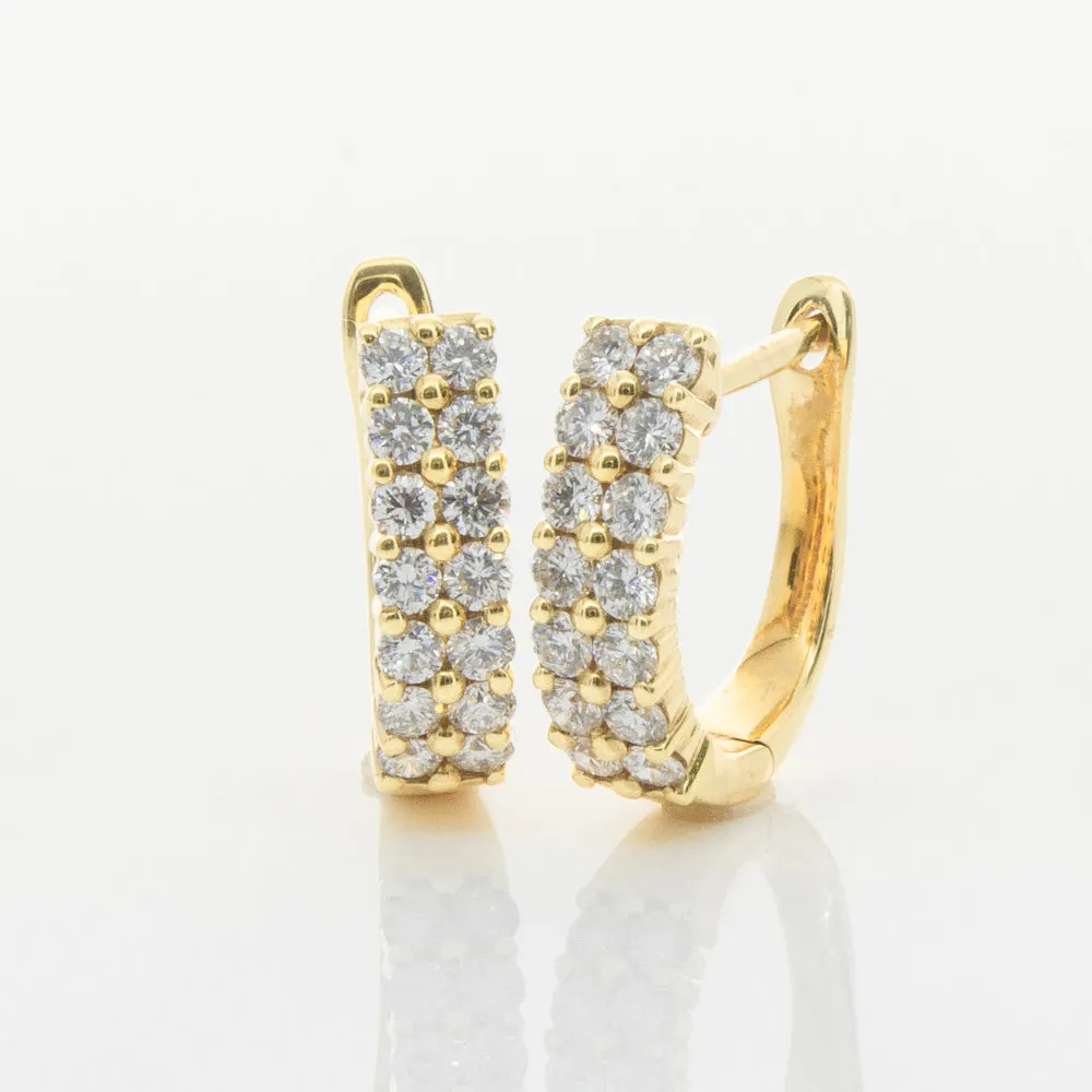 18ct Yellow Gold .50ct Diamond Apollo Earrings