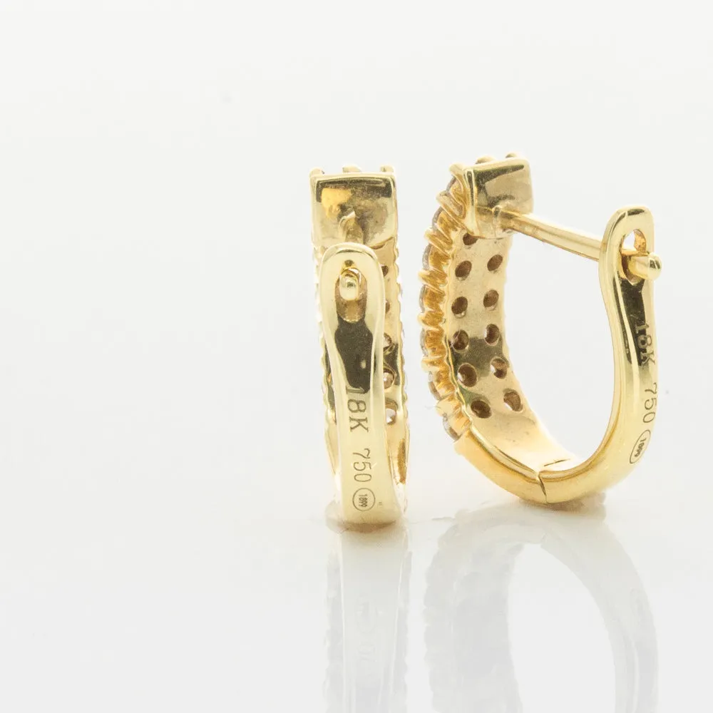 18ct Yellow Gold .50ct Diamond Apollo Earrings