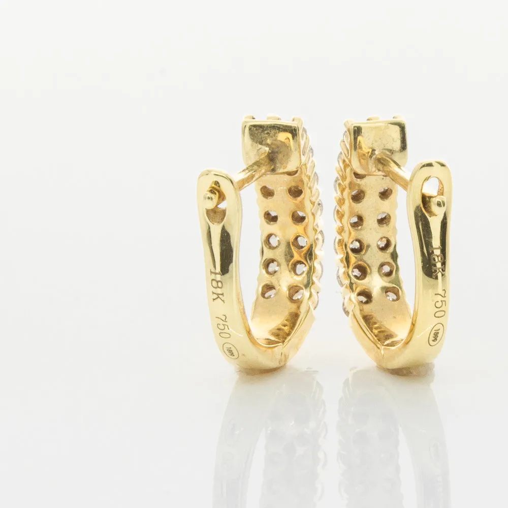 18ct Yellow Gold .50ct Diamond Apollo Earrings