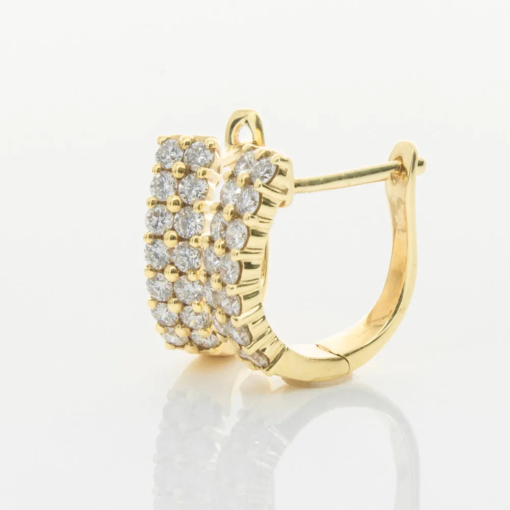 18ct Yellow Gold .50ct Diamond Apollo Earrings