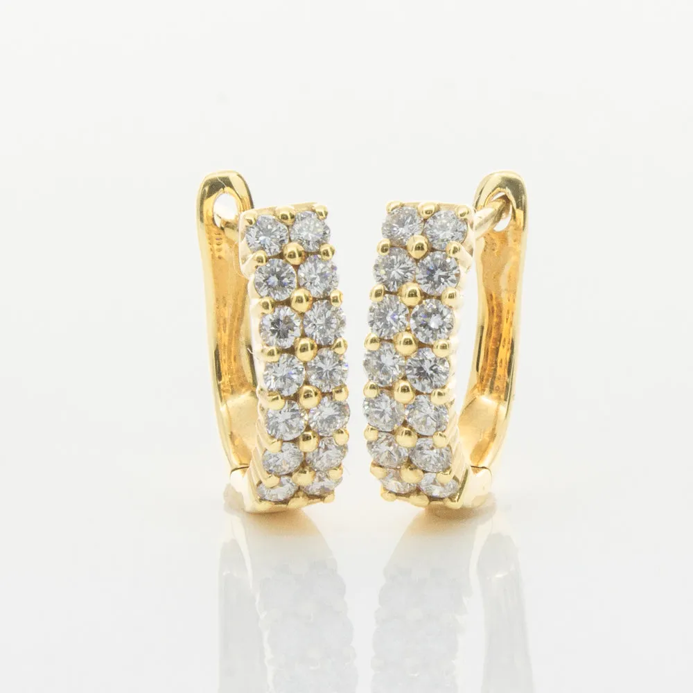 18ct Yellow Gold .50ct Diamond Apollo Earrings