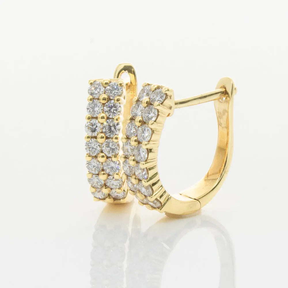18ct Yellow Gold .50ct Diamond Apollo Earrings