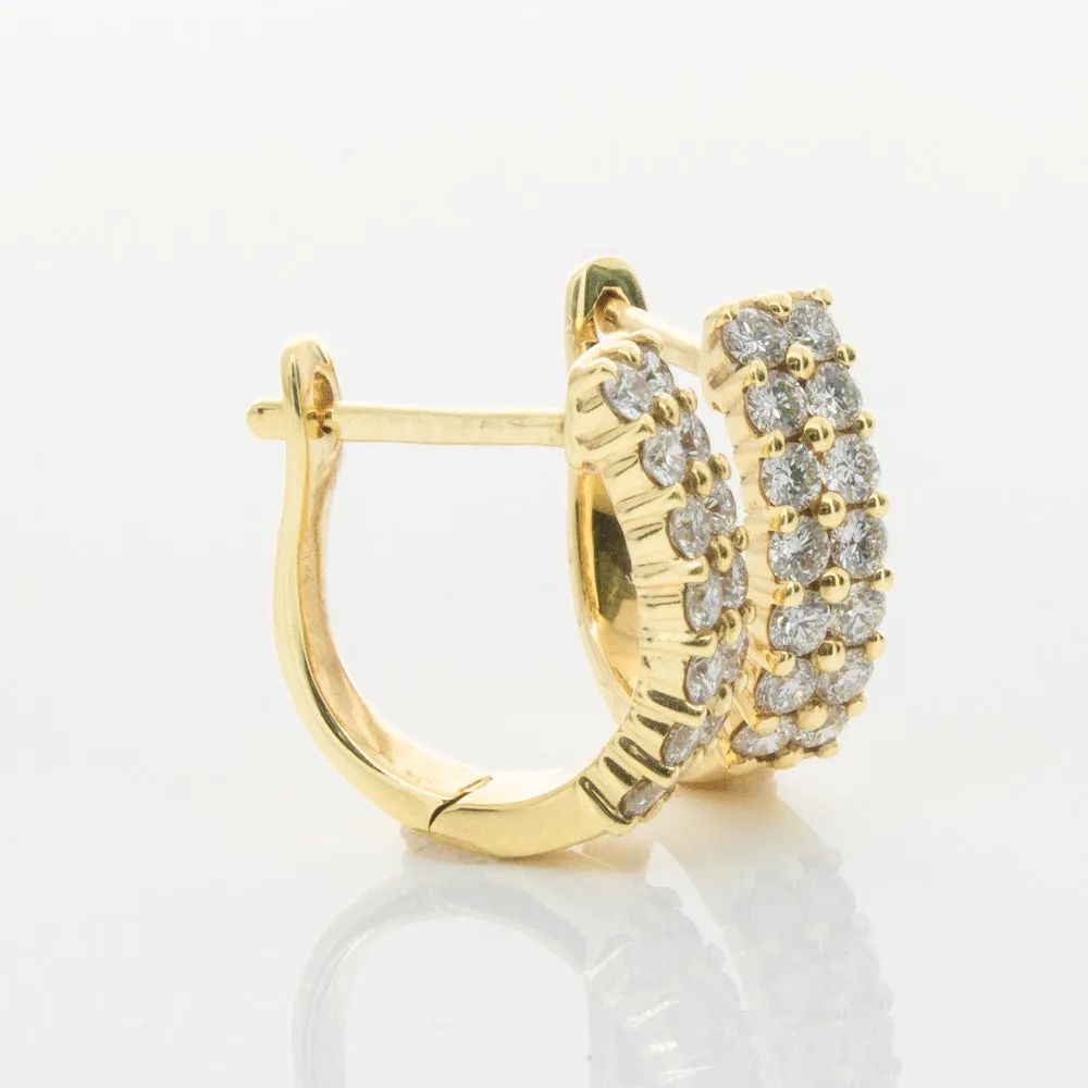 18ct Yellow Gold .50ct Diamond Apollo Earrings