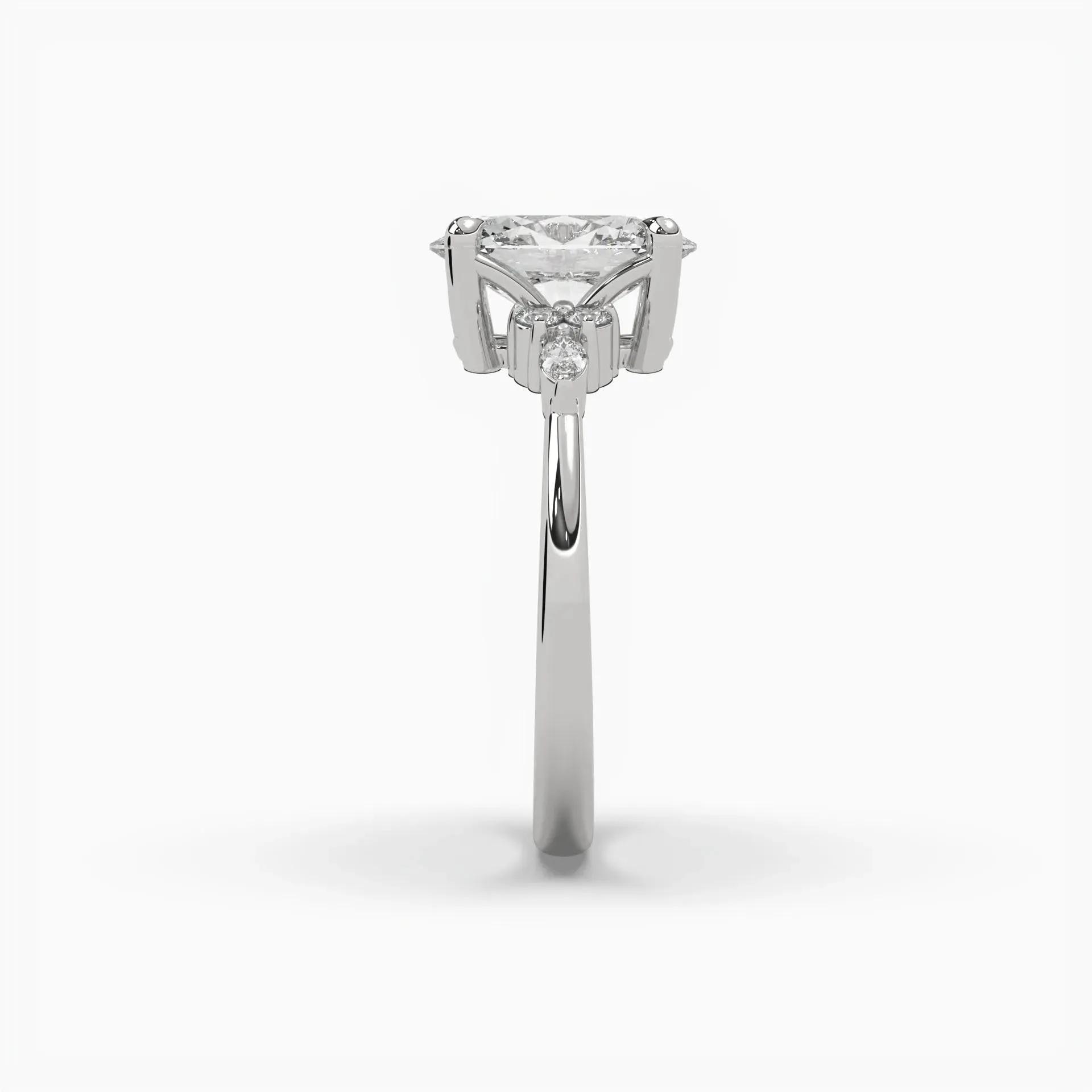 2.51 Carat Oval Triana Setting - Platinum