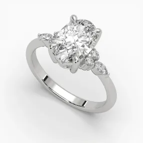 2.51 Carat Oval Triana Setting - Platinum
