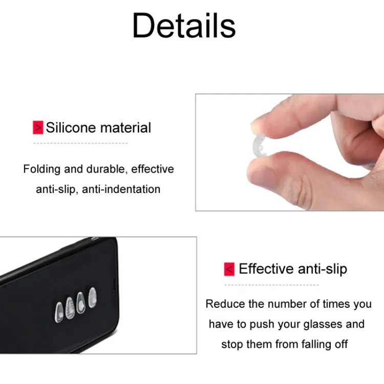 25pairs Eyeglasses Airbag Nosepiece Silicone Soft Nose Pad Universal Accessory, Model: Medium