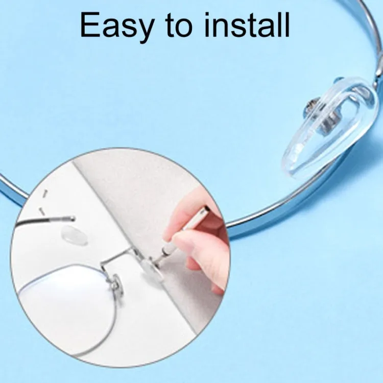 25pairs Eyeglasses Airbag Nosepiece Silicone Soft Nose Pad Universal Accessory, Model: Medium