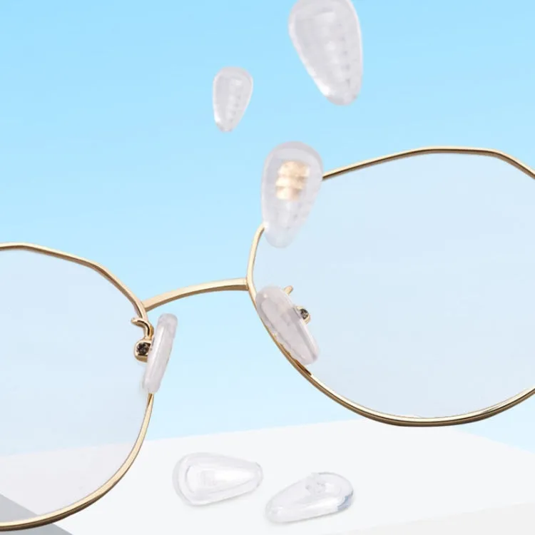 25pairs Eyeglasses Airbag Nosepiece Silicone Soft Nose Pad Universal Accessory, Model: Medium