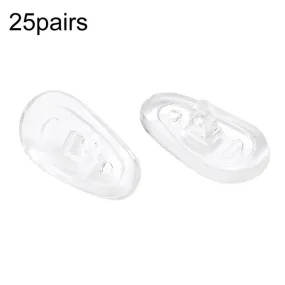 25pairs Eyeglasses Airbag Nosepiece Silicone Soft Nose Pad Universal Accessory, Model: Medium