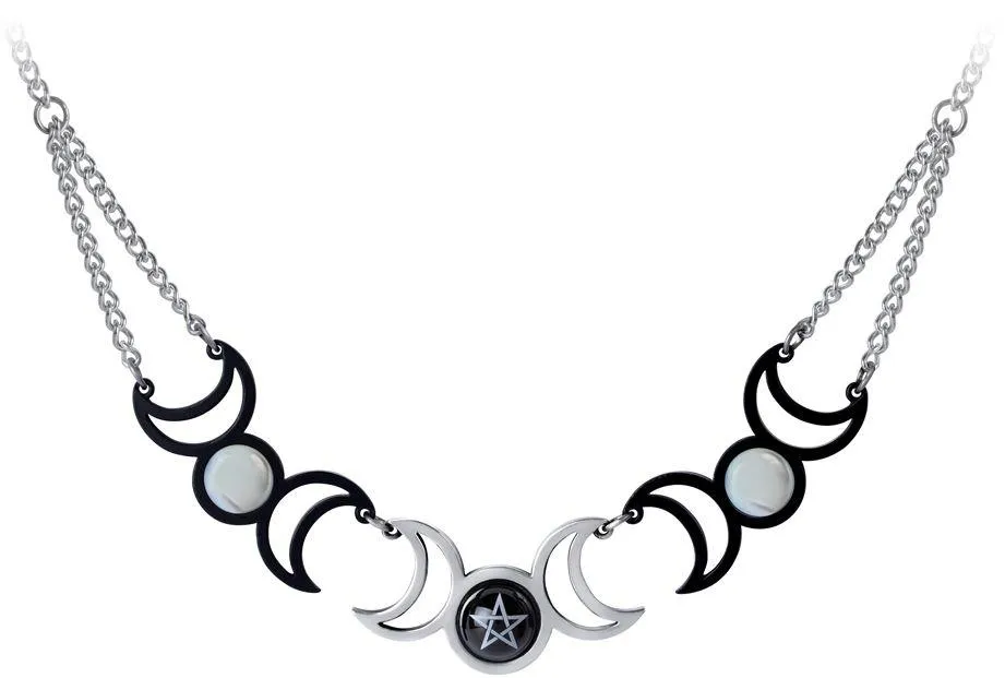 Alchemy Gothic Tres Lunae Necklace