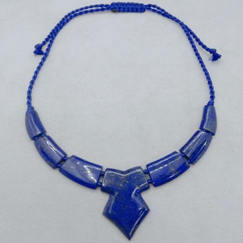 Antique Lapis Lazuli Stone Choker Necklace