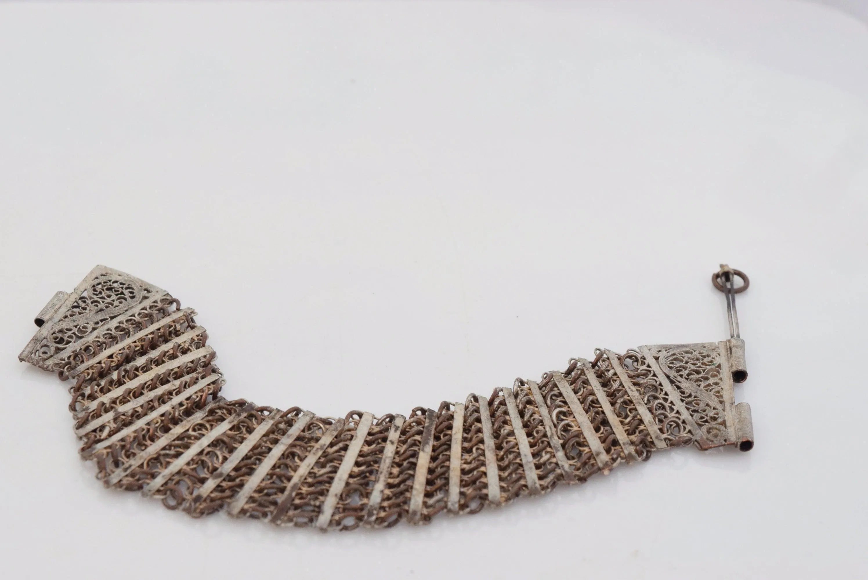 Antique Ottoman Filigree Link Bracelet