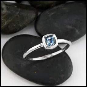 Aquamarine Stacking Ring