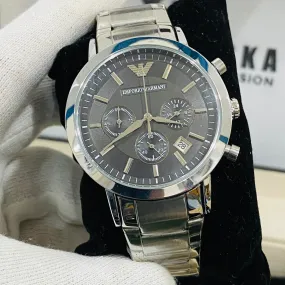 Armani Chronograph Stainless Steel Wrist Watch for Men