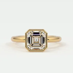 Ascher Cut Diamond Engagement Rings, Lab Grown