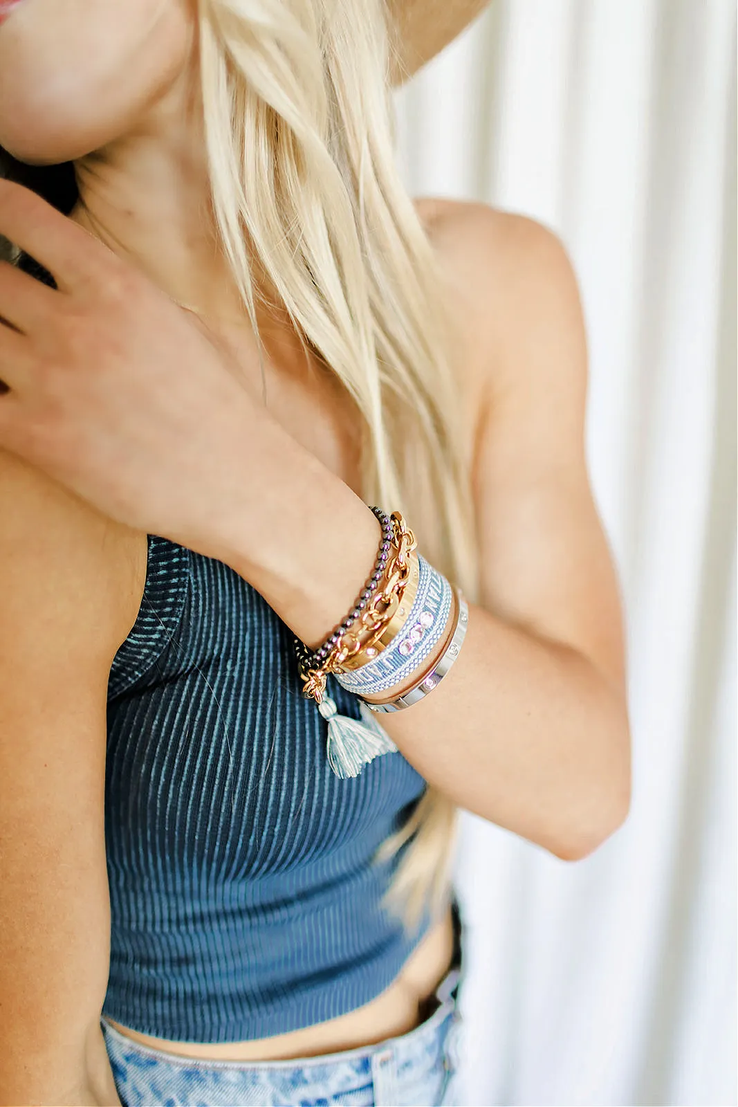 BACK IN STOCK!! Woven Tassel Bracelet in 7 Colors