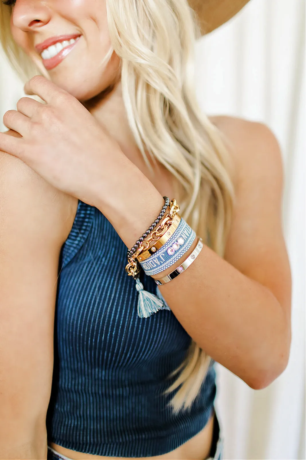 BACK IN STOCK!! Woven Tassel Bracelet in 7 Colors