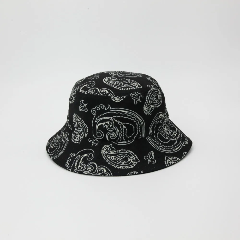 Black & Bone Paisley Bucket Hat