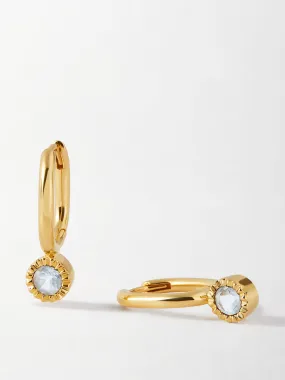Blue topaz drop earrings