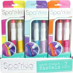 Bright Stripes Spa*rkle Hair Chalk Pastels 2 Pack