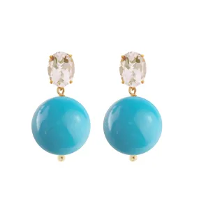 Bubble Turquoise White Topaz