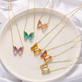 Butterfly Crystal Necklace
