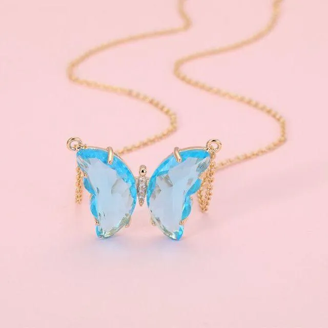 Butterfly Crystal Necklace