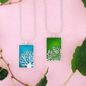 Coral Reef Enamel Reversible Necklace - 2 Colour Ways