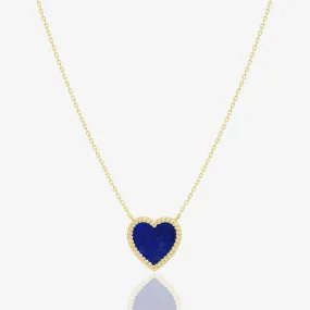 Corda Heart Necklace in Lapis Lazuli