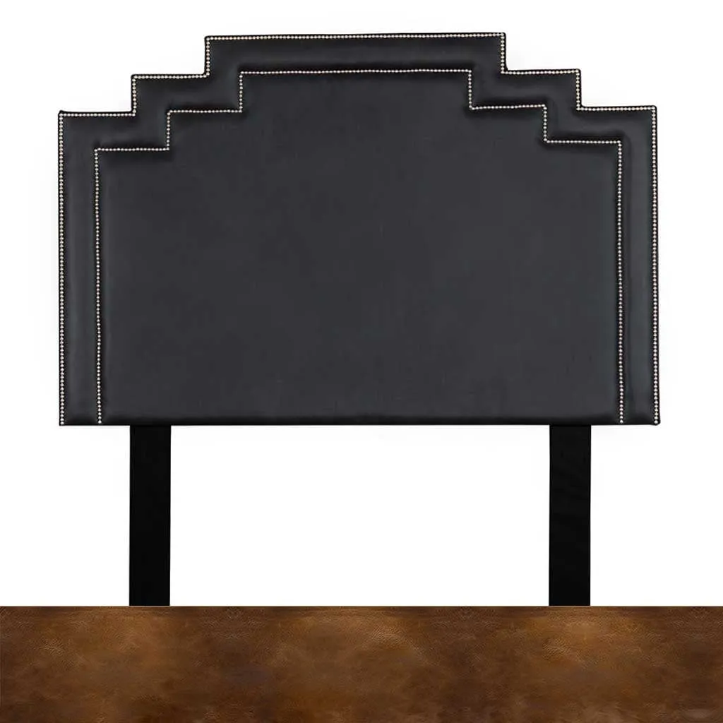 Crown Leather Headboard - King