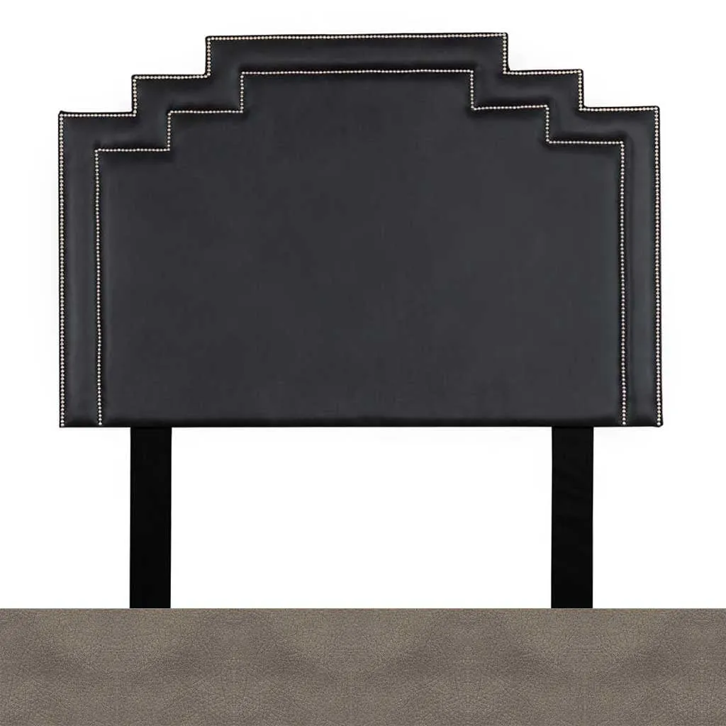 Crown Leather Headboard - King